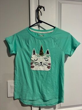 Cat & Jack Sequin Cat Unicorn Shirt